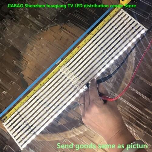 100% New 16pcs=8Kits LED strips for SAM SUNG 43 TV UE43NU7099U UE43NU7470U HG43EJ690UA CY NN043HGNVNH BN96 45954A BN61 15482A