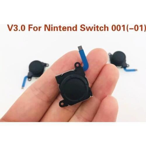 500PCS Origianl NEW NS V3.0 Analog Joystick For Nintend Switch NS 001(-01) Console Left and Right Joycon Black Joystick