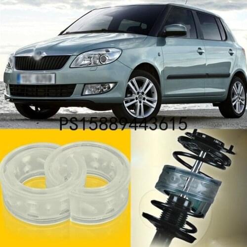 2pcs Power Front /Rear Shock Suspension Cushion Buffer Spring Bumper For Skoda Fabia