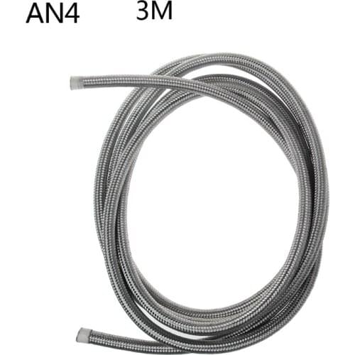 40GF Stainless Steel Braided Brake Gas Oil Fuel Line Hose AN4 AN6 AN8 AN10 NEW