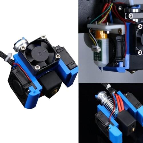 All Metal 3D V6 J-Head Hotend Bowden Extruder Kit with Cooling Fan Bracket Block 1.75 Nozzle 3D Printers