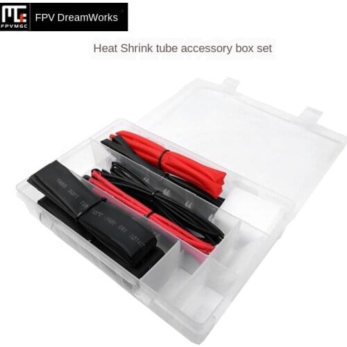 FPV DreamWorks Heat Shrinkable Tube 1.5-18mm Assembly Accessories Storage Box Parts Box with Line and Box Model Crossing Machine