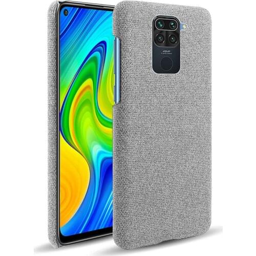 Cloth Cases For Xiaomi Redmi Note 9 Case Slim Retro Cloth Hard Phone Cover for Xiomi Redmi Note 9 Note9 6.53" Coque Funda Capa
