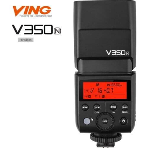 Godox V350N TTL HSS Flashes For Nikon D3100 D3200 D5200 D5300 D7100 D810 D750 D90 D700 Series of Camera