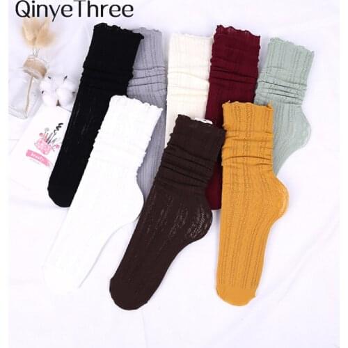 Chic Fashion Womens Summer Spring Soft Velvet Fishnet Socks Solid Breathable Split Piled Roll Hollow Out Stockings Dropship