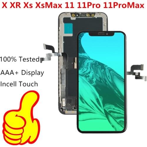 Grade TFT LCD for iPhone 11 Pro Max Touch Digitizer with Display Assembly X XR Xs Screen Replacement Black