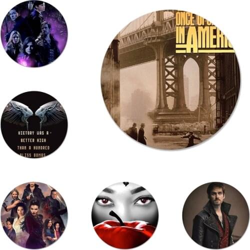 Once Upon A Time Icons Pins Badge Decoration Brooches Metal Badges For Backpack Decoration