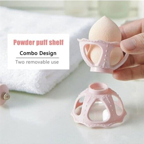 1Pc 3 Colors Makeup Sponge Holder Makeup Puff Rack Sponge Holder Powder Puff Bracket Sponge Drying Stand Holder
