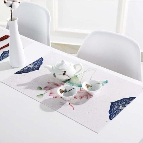 5pcs/lot Designer Painting PVC Placemat Dinner Table Mat Insulation Pad Cup Pads Coasters