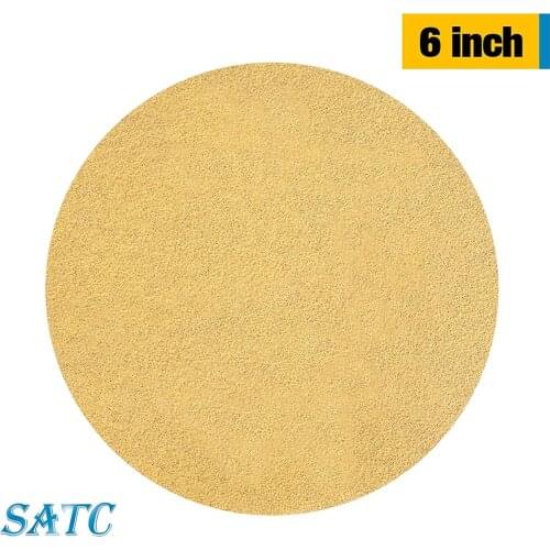 6Inch PSA Gold Sanding Discs Roll 220# Adhesive Backed Sandpaper Roll for Sander