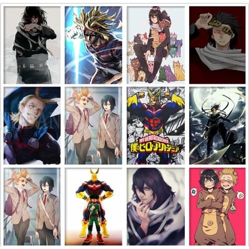 5D DIY Full Square Round Drill Diamond Painting Anime Cartoon My Hero Academia Diamond Embroidery Mosaic Cross Stitch Home Decor