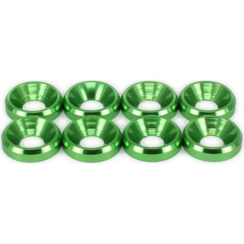 Aluminum M4 4mm Flat Head Countersunk Washer x 8 For RC Car Buggy Truck Upgraded Parts HSP Axial HPI Traxxas Himoto Redcat Losi