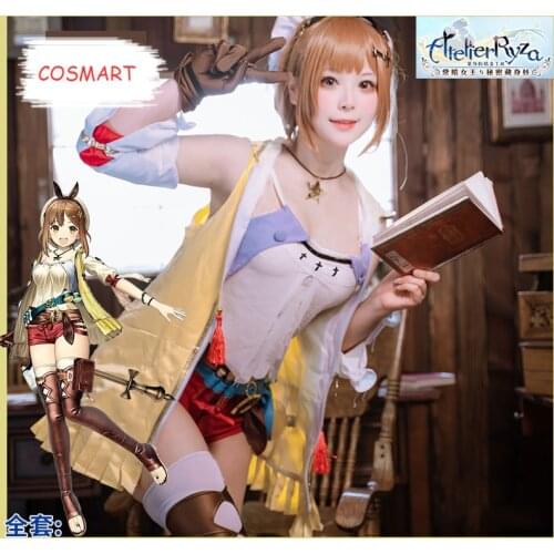 Anime Atelier Ryza: Ever Darkness & the Secret Hideout Reisalin Stout Lovely Uniform Cosplay Costume Halloween Outfit For Women