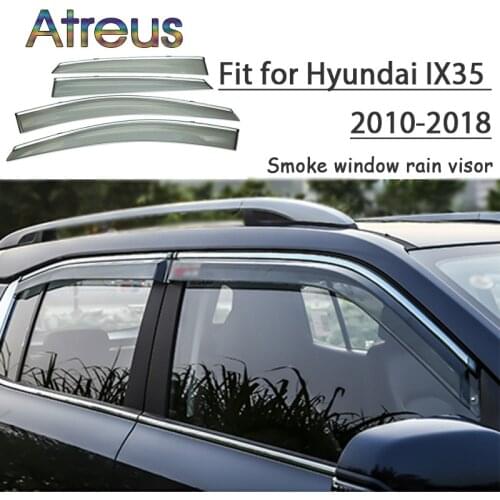 Atreus 1set ABS For2018 2017 2016 2015 2014-2010 Hyundai IX35 Accessories Car Vent Sun Deflectors Guard Smoke Window Rain Visor
