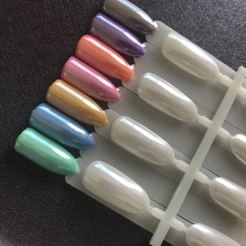 White Shining CERAMIC POWDER Chrome Mirror Powder Pearlescent powder Magic Effect Pigment Nail Art Decoration Manicure DIY