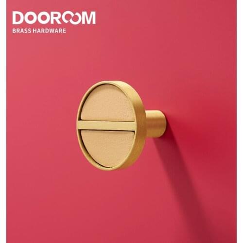 Dooroom Brass Genuine Leather Colorful Hooks Bathroom Indoor Kitchen Hallway Wall Clothes Hangers Wall Hangers Row Hooks