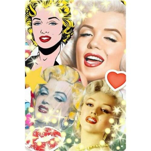 EICOCO Marilyn Monroe Sexy Heart (20x30cm) Retro Metal Tin Vintage Wall Art Sign