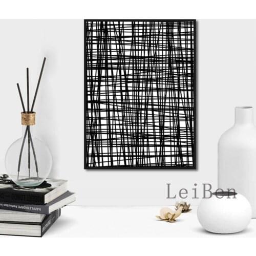 Personality Concise Poster Black Line Messy Pictures Canvas Painting Prints For Living Room Bedroom Kitchen Decor