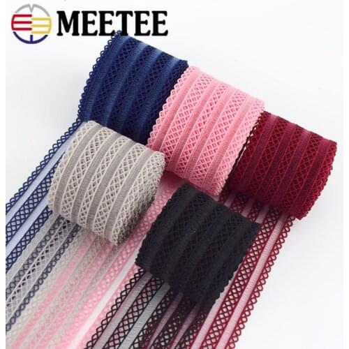 Meetee 18mm(23yards)35mm(9yards) Transparent Mesh Elastic Band DIY Handmade Bow Bag Clothing Decoration Sewing Accessories BD414