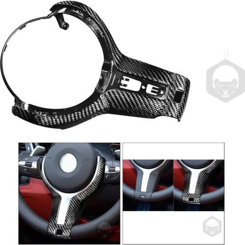 Carbon Fiber Style Steering Wheel Trim Decor Part For Para X5/F15 m-sport
