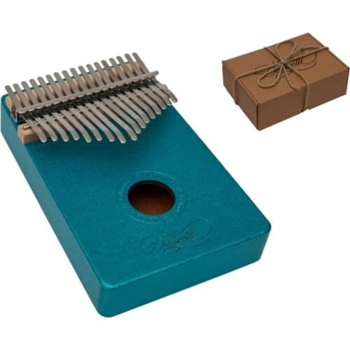 Donizetti Kalimba Full Set - Gift Package- Stand-finger Protector Laminated mahogany wood body Metal style: 17 keys
