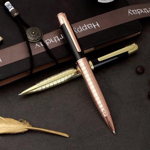 Luxurious Metal Ballpoint pen Business office sign pens for gift school writing pen students stationery supplies 03763