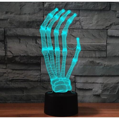 [Seven Neon]Free shipping hand,ear,eye,foot Acrylic 7Colors Desk Lamp 3D Lamp Novelty Led Night Light Millennium Falcon Light