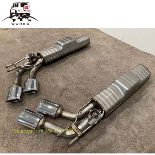 G wagon w464 g63 exhaust system for W463A G63 exhaust 2019y design A style tips mufflers G500 G63 stainless exhaust