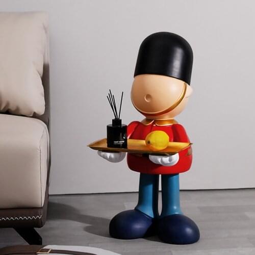 Nordic Decoration Home Statues Toy Soldier Pallets Figurine Creative Living Room Sculpture Large Landing Statue Nordic Ornaments