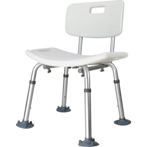 Aluminum Alloy With Backrest Bath Chair Bathroom Stool /Shower Stool Non-Slip For Handicapped Pregnant Woman /Elderly Supplies