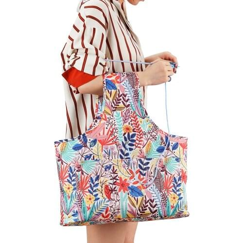 Triangle Knitting Tote Bag Yarn Storage Bags Yarn Storage Organizer DIY Apparel Needlework Storage Sewing Tool