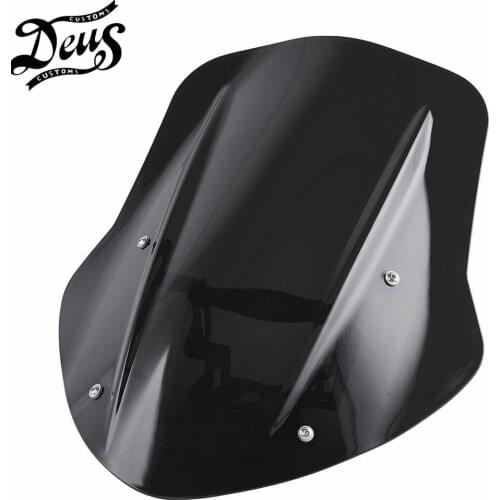 Motorcycle Windscreen Windshield Deflector Shield Screen With Bracket Black Smoke For Ducati Diavel 2014 2015 2016 2017 2018