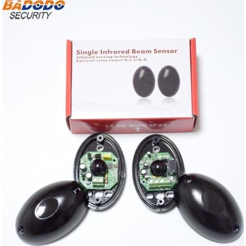 10pcs/lot 12~24V DC/AC Waterproof Photocell Infrared beam sensor detector 15m for automatic barrier fence alarm gate door sensor