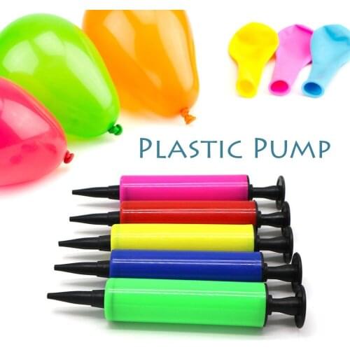 2pcs Balloon Pump Balloon Accessories Inflator Hand Push Mini Plastic Inflator Air Pump Portable Useful Foil Balloon Decoration