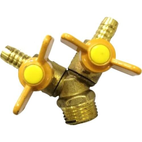 1/2" thread High-Quality Forging Gas Valve Brass Three-Way Natural Gas Switch Ball Valve Male And Female Thread
