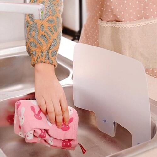 1Pcs New Creative Kitchen Wash Basin Sucker Plastic Water Splash Guards Dish Washing Baffle Sink Board
