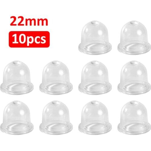 10Pcs 19/22mm Carburetor Spare Parts Carb Primer Bulbs Cap Small Fuel Pump For Chainsaw Blower Trimmer Brushcutter Dropship