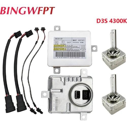 2PCS D3S D4S D4R HID Blubs + wires + ballasts 8K0941597 HID Xenon Headlight Ballast Module W003T20171 for Volkswagen Audi