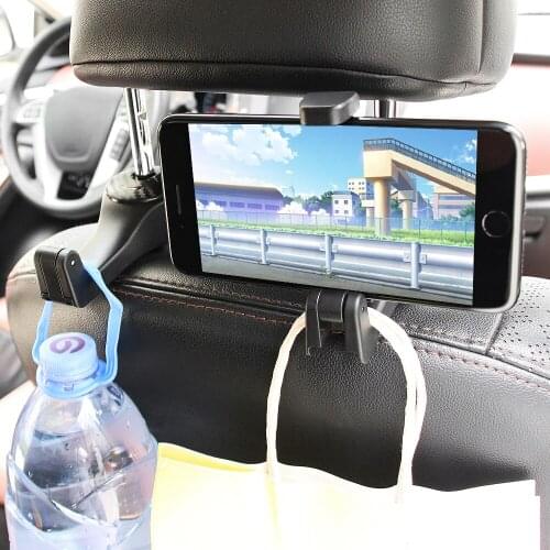 2 in 1 Car Headrest Multifunction Hook Phone Holder Clips For ALFA ROMEO giulietta mito 147 159 dacia duster LADA KIA