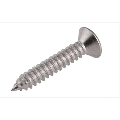 50PCS DIN7982 304 Stainless Steel M3.5/M4.2 Cross Recessed Flat Head Screws phillips Small flat head Self-tappin