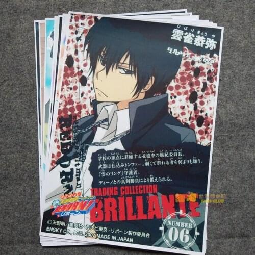 8Pcs/1lot Anime Hibari Kyōya Picture Posters Figures Poster 42x29cm for Wall Home Decoration Collection Gift