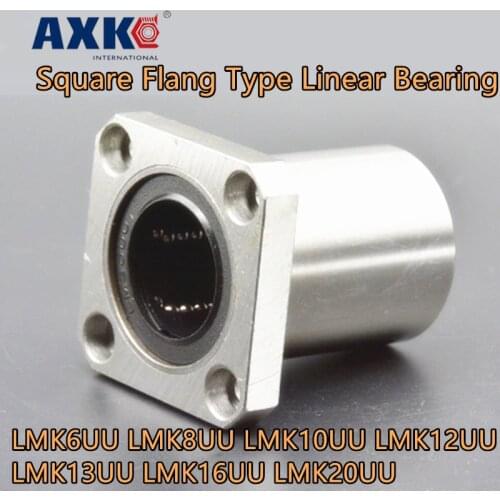 Free Shipping 4pcs Lmk6uu Lmk8uu Lmk10uu Lmk12uu Lmk13uu Lmk16uu Lmk20uu Square Flang Type Linear Bearing For 3d Printer Part