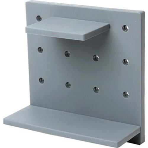 Punch-Free Household Hole Board Wall Rack Kitchen Bathroom Shelf Wall Hanging Storage Organizer Closet Shelf