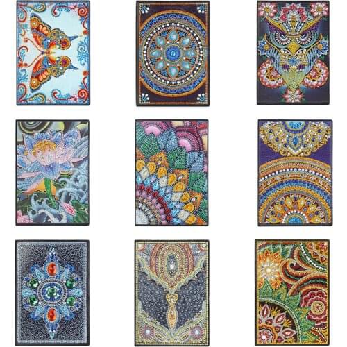 50 Pages A5 Diamond Painting Notebook DIY Special Shaped Diamond Painting Embroidery Creative Diary Book Notepad Kids Craft Gift