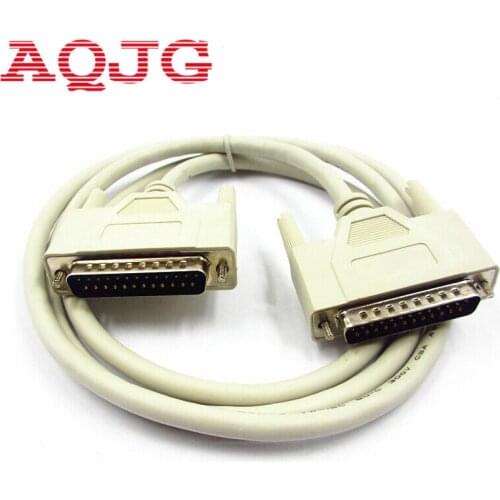 DB25 Male to Male 25 Pin Parallel DB25 Printer Cable 150CM Standard Parallel Port Cable extended cable White Console cable New