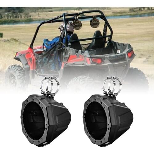 For Polaris RZR 800 900 1000 XP for Can Am Maverick X3 for Yamaha 6.5" UTV ATV Speaker Enclosure Accessories 1.5 - 2" Clamps