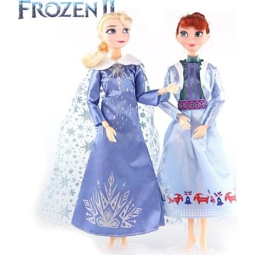 30 CM Frozen 2 Princess Elsa Anna Olaf Action Figure Dolls Model Girlss Collection Classic Toys Christmas Gifts for Children