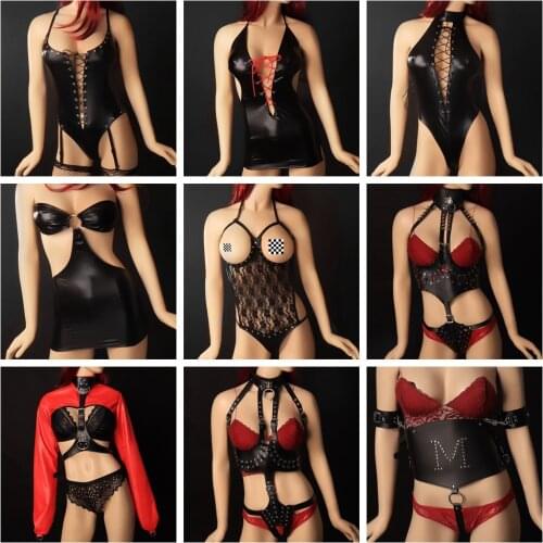 Gothic Erotic Lingerie Bdsm Adjustable Handmade PU BDSM Bandage Sexy Body Chest Harness Women Leather Chest Strap Garter Belt