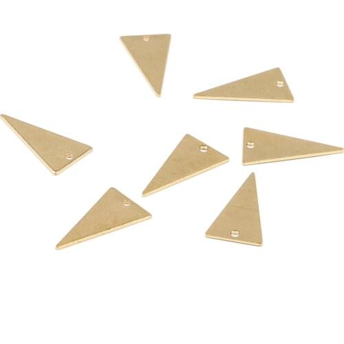 Brass Geometry Charms, Raw Brass Earrings Findings,Raw Brass Pendant, Triangle Earrings Brass Charm,20.5mmx11.5mm-RB1109