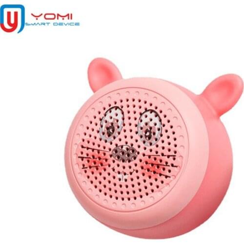 Mini Portable Speaker Cute Wireless Bluetooth5.0 Hand-free Remote Control Selfie Smart Speaker Music Player for Notebook Phnone